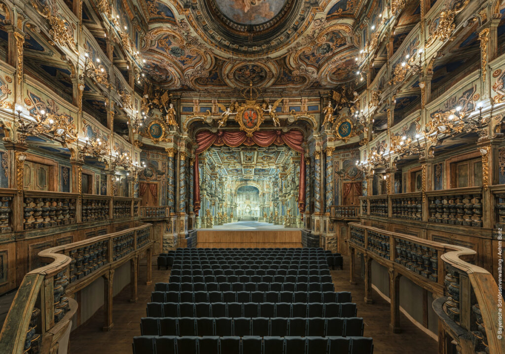 Bayreuth UNESCO world heritage Margraves Opera House view to the stage