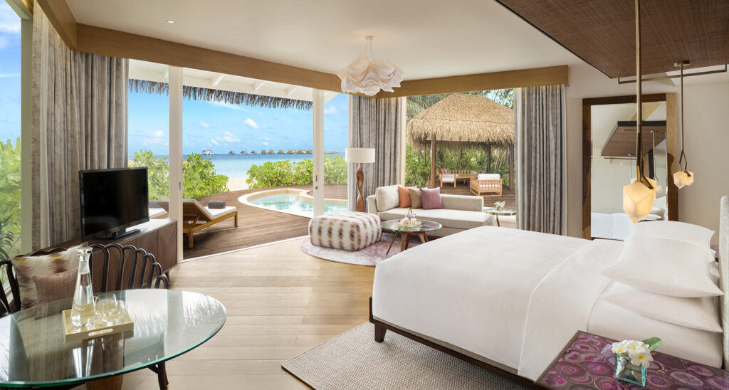 Duplex beach pool villa JW Marriott Maldives Resort Spa